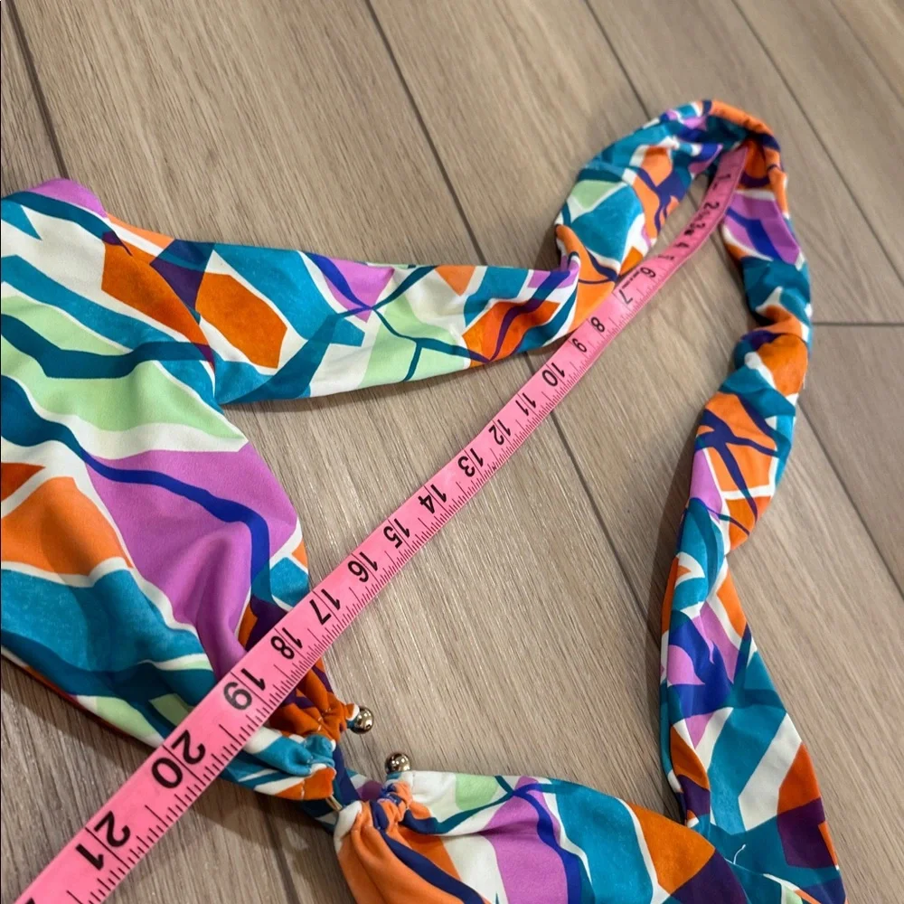 Lovers and Friends Geometric Bikini Sz M Colorful Twist Top High Waisted - Picture 6 of 11